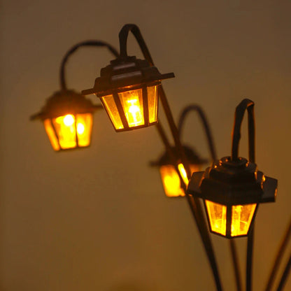 Solar Garden Lantern Retro Street Lamp Automatic Dusk Sensor