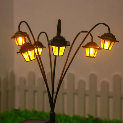 Solar Garden Lantern Retro Street Lamp Automatic Dusk Sensor
