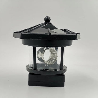 Solar Garden Light Rotating Beacon Automatic Dusk Activation IP44 Weather-Resistant