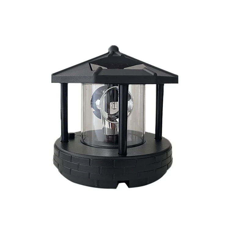 Solar Garden Light Rotating Beacon Automatic Dusk Activation IP44 Weather-Resistant