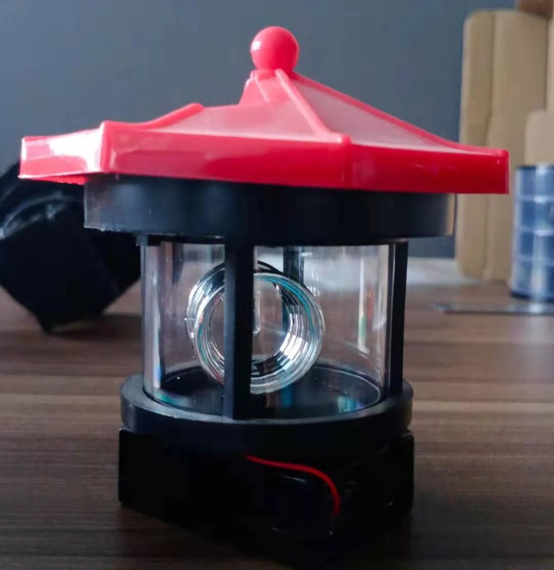 Solar Garden Light Rotating Beacon Automatic Dusk Activation IP44 Weather-Resistant