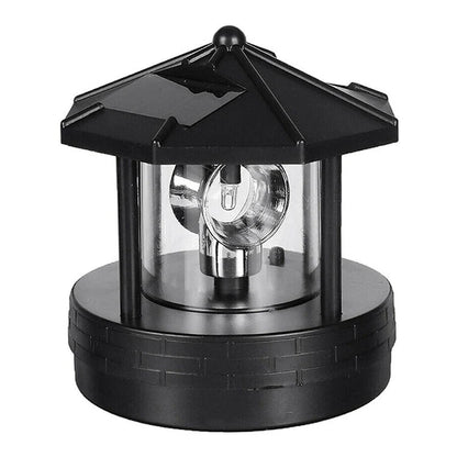 Solar Garden Light Rotating Beacon Automatic Dusk Activation IP44 Weather-Resistant