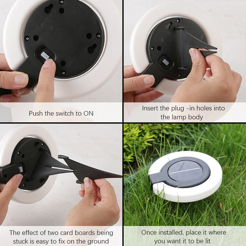 Solar Garden Light Solar-Powered 360° Rotatable IP65