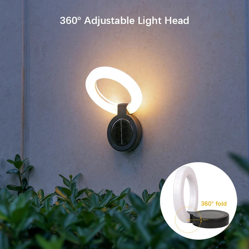 Solar Garden Light Solar-Powered 360° Rotatable IP65