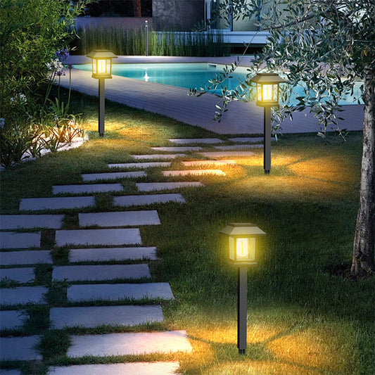 Solar Garden Light Warm White 10-Hour Weather-Resistant