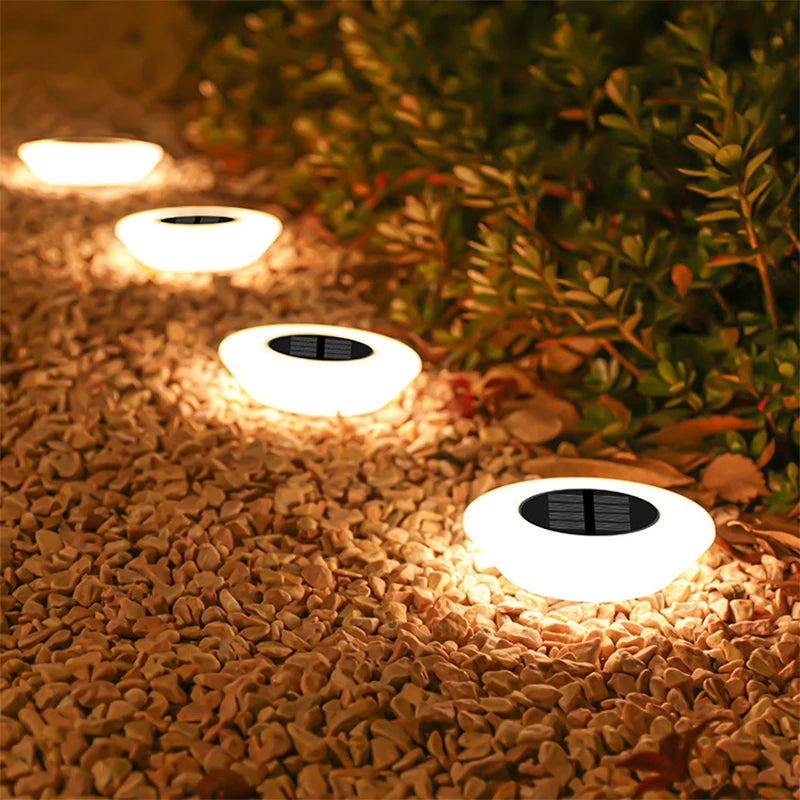 Solar Ground Lights 360° Illumination Set of 4