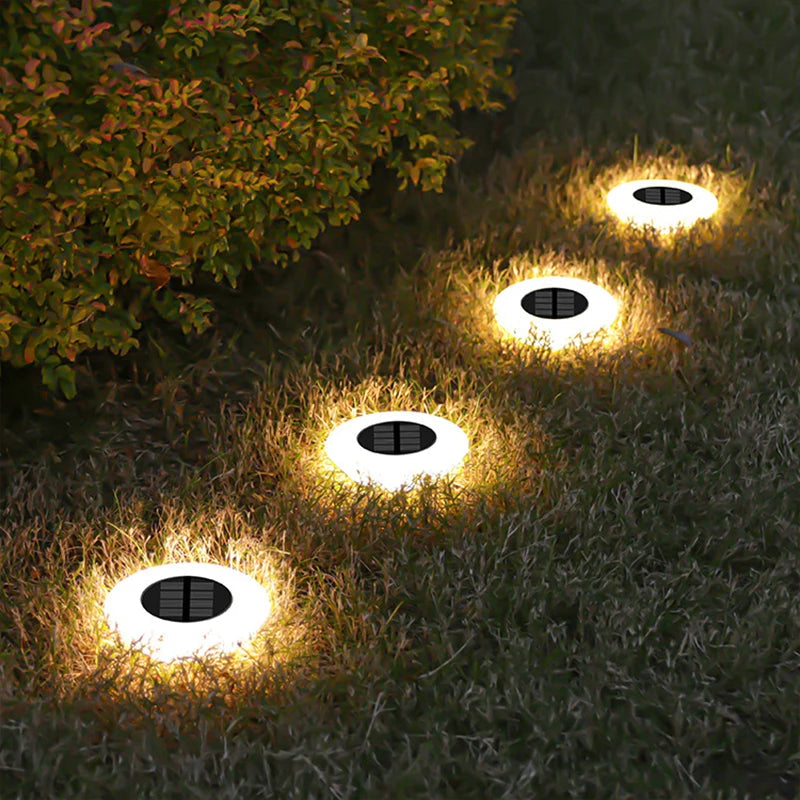 Solar Ground Lights 360° Illumination Set of 4