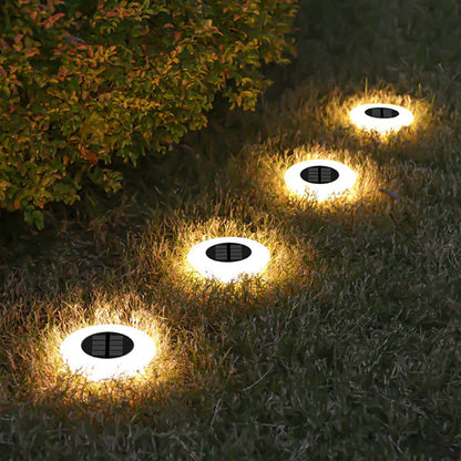 Solar Ground Lights 360° Illumination Set of 4
