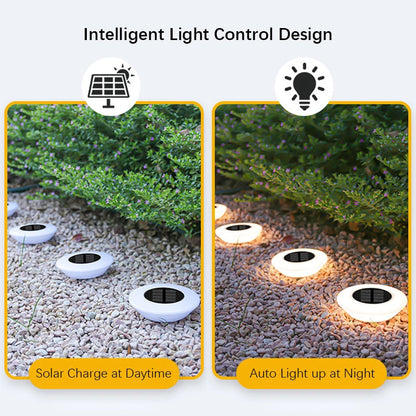 Solar Ground Lights 360° Illumination Set of 4