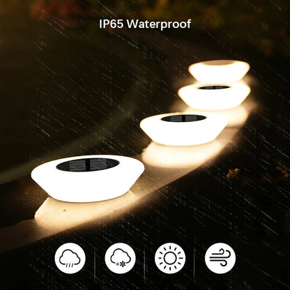 Solar Ground Lights 360° Illumination Set of 4