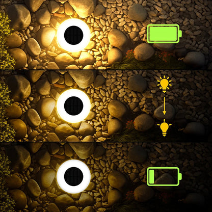 Solar Ground Lights 360° Illumination Set of 4