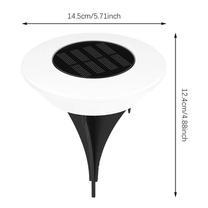 Solar Ground Lights 360° Illumination Set of 4
