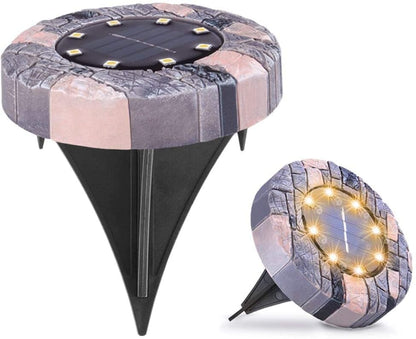 Solar Path Lights Dusk-to-Dawn Weatherproof 8-Pack
