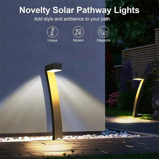 Solar Pathway Light Directional 7-Shape Warm White
