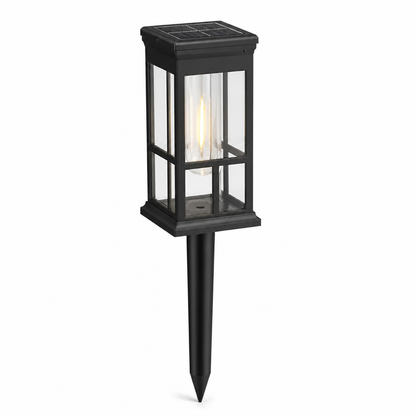 Solar-Powered LED Pathway Lantern (Automatic Dusk Sensor, Weather-Resistant)