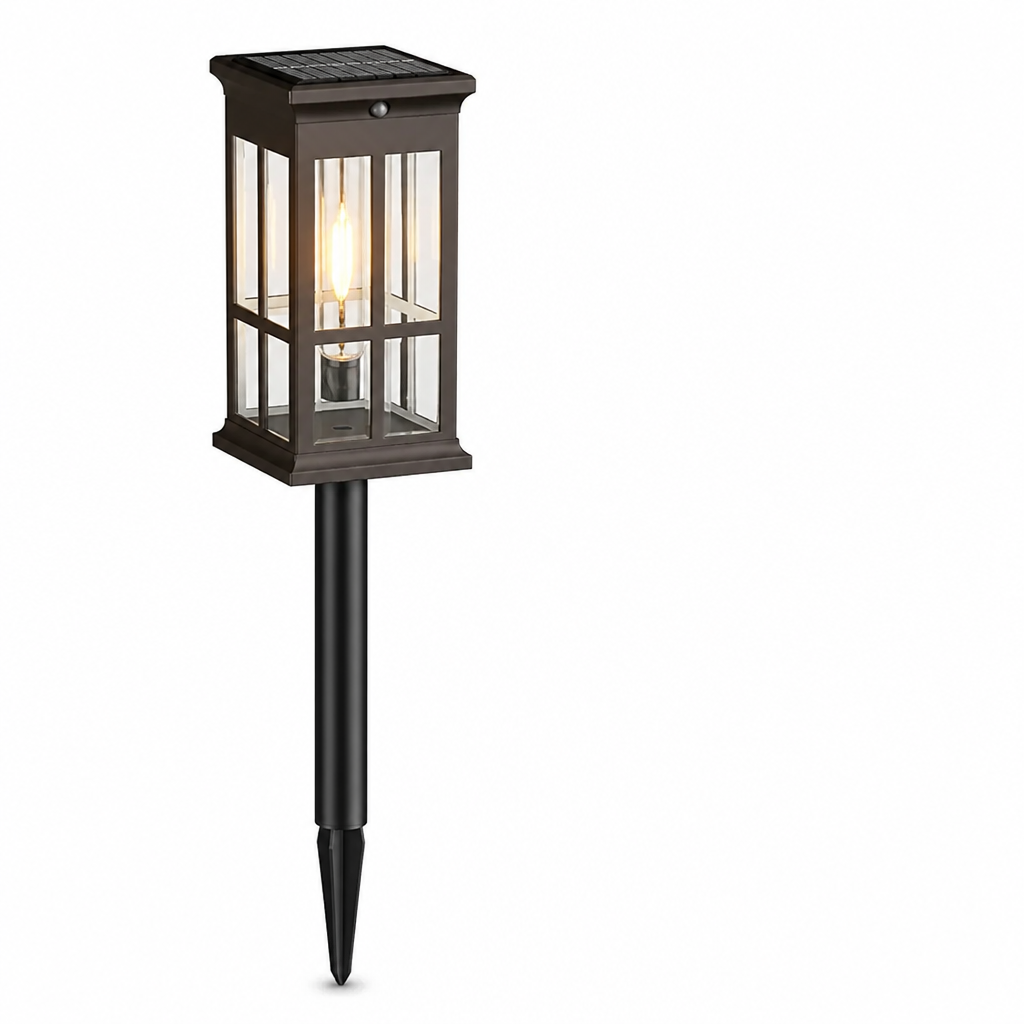 Solar-Powered LED Pathway Lantern (Automatic Dusk Sensor, Weather-Resistant)