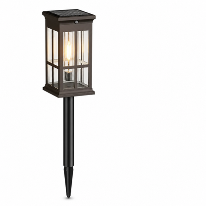 Solar-Powered LED Pathway Lantern (Automatic Dusk Sensor, Weather-Resistant)