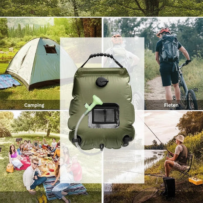Solar Shower Bag Solar-Heated 20L Portable & Foldable