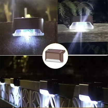 Solar Step Lights Cable-Free 8-Piece Warm & Cool White