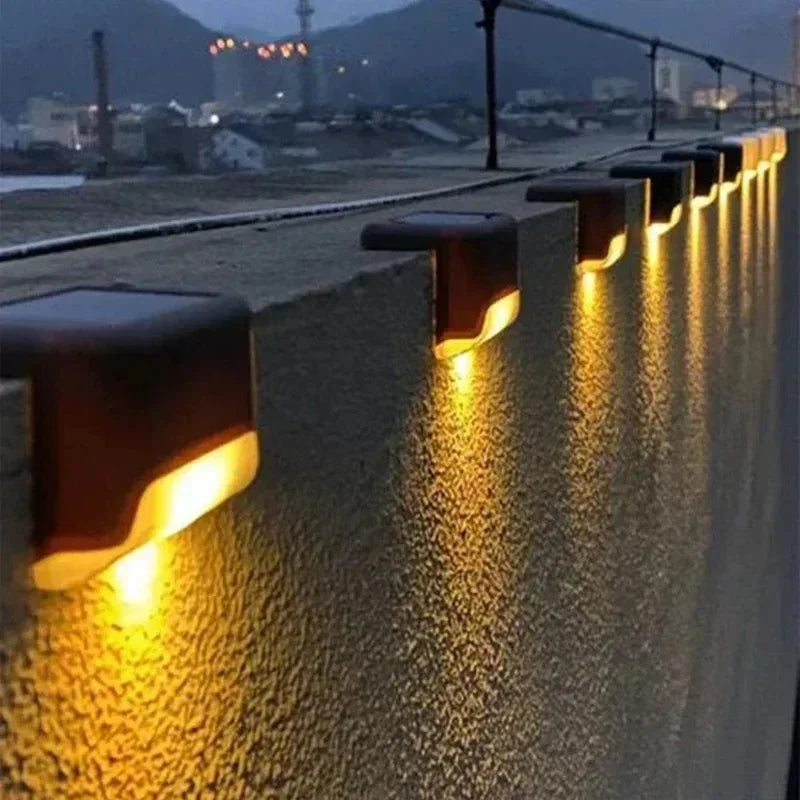 Solar Step Lights Cable-Free 8-Piece Warm & Cool White