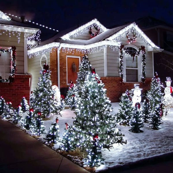 Solar String Lights Solar-Powered 8 Lighting Modes IP65 Weather-Resistant