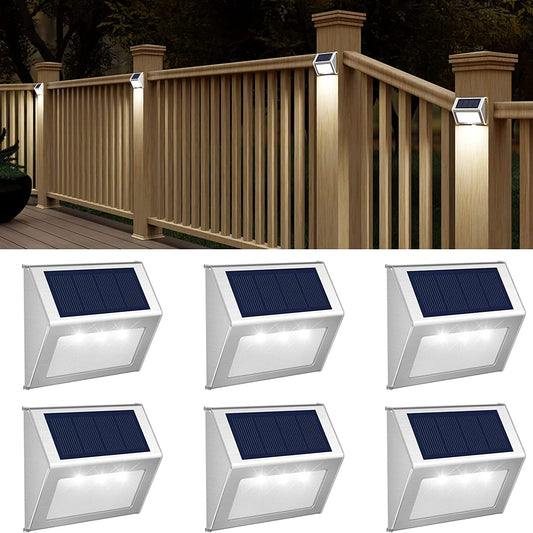 Solar Wall Light Automatic Dusk-To-Dawn Weatherproof Stainless Steel