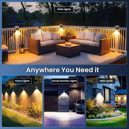 Solar Wall Light Convex Lens 90 Degree Wide Beam