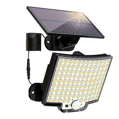 Solar Wall Light Motion Sensor Remote Control Adjustable Head