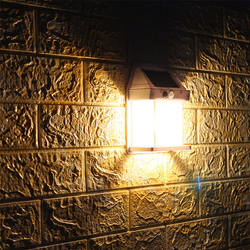Solar Wall Light Motion Sensor Weatherproof 12-Hour Runtime