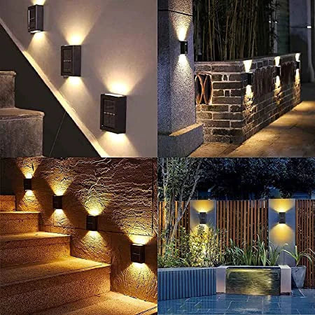 Solar Wall Light Warm White Wireless & Weatherproof