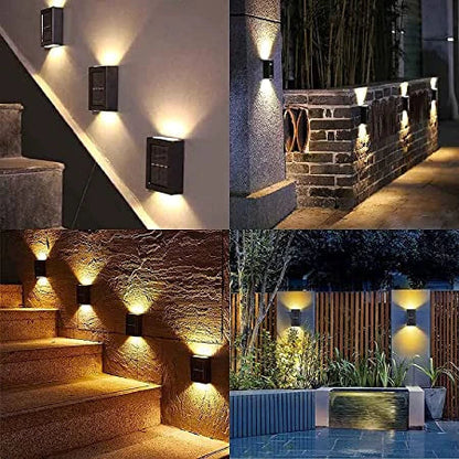 Solar Wall Light Warm White Wireless & Weatherproof