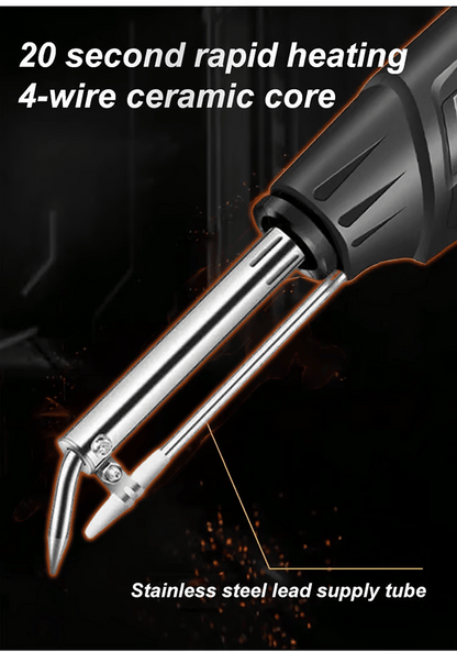 Soldering Gun Rapid Heat Ergonomic Grip Overheat Protection