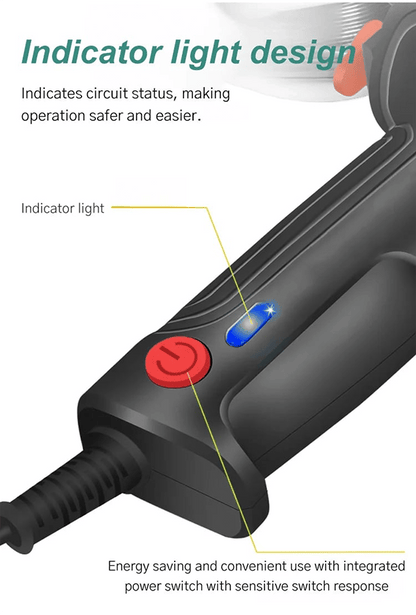 Soldering Gun Rapid Heat Ergonomic Grip Overheat Protection