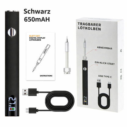 Soldering Iron USB-Powered Digital Temperature Control Three Tips