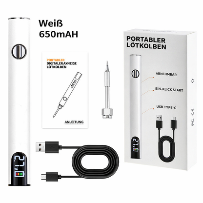 Soldering Iron USB-Powered Digital Temperature Control Three Tips