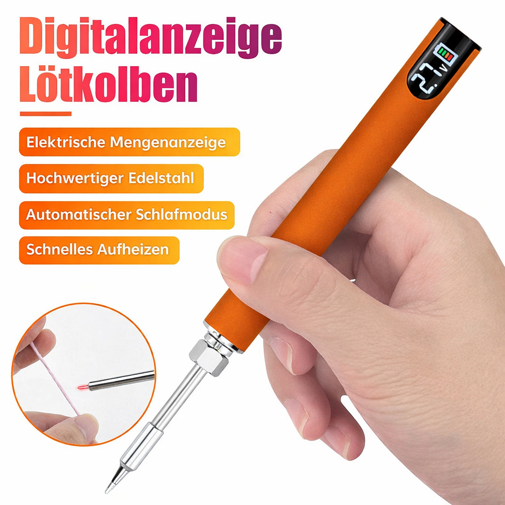 Soldering Iron USB-Powered Digital Temperature Control Three Tips
