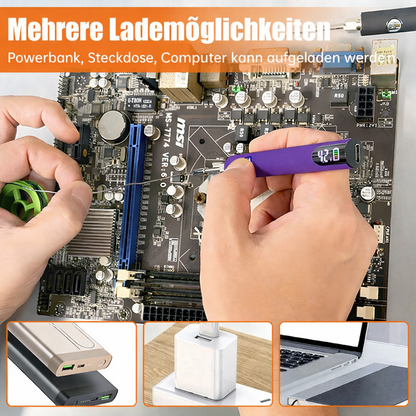 Soldering Iron USB-Powered Digital Temperature Control Three Tips