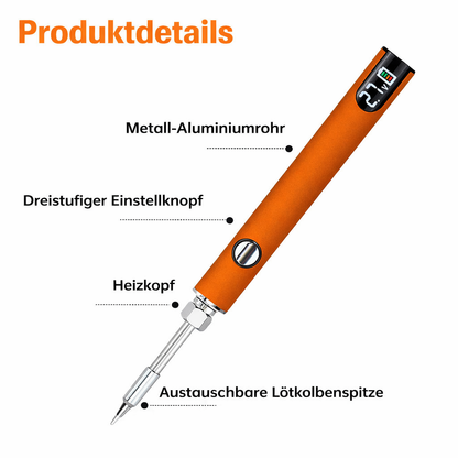 Soldering Iron USB-Powered Digital Temperature Control Three Tips