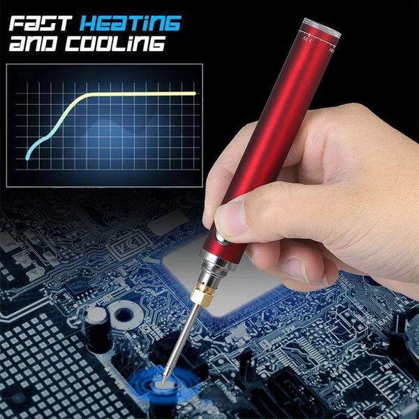 Soldering Iron Wireless USB Rechargeable Stepless Temperature Control