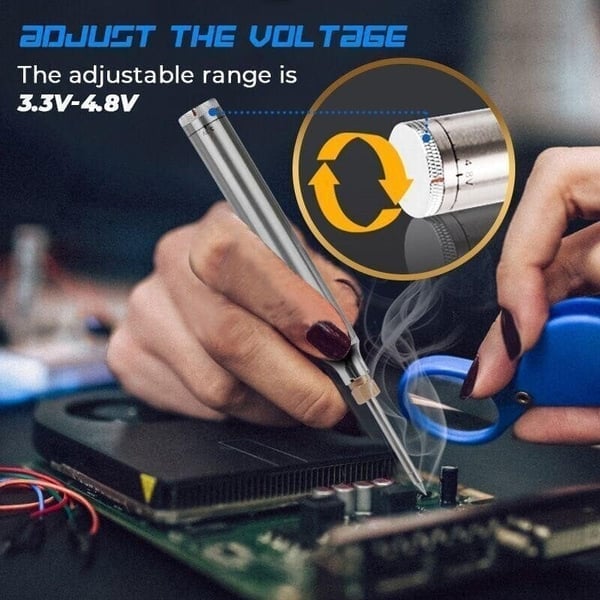 Soldering Iron Wireless USB Rechargeable Stepless Temperature Control