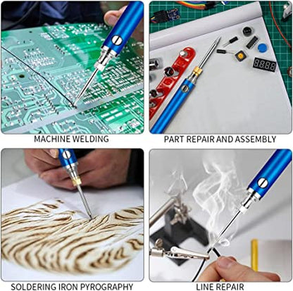 Soldering Iron Wireless USB Rechargeable Stepless Temperature Control