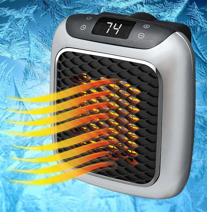 Space Heater Portable Adjustable Timer Tip-Over Protection