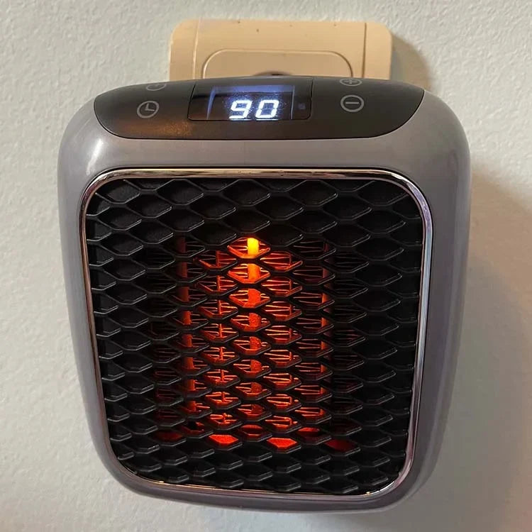 Space Heater Portable Adjustable Timer Tip-Over Protection