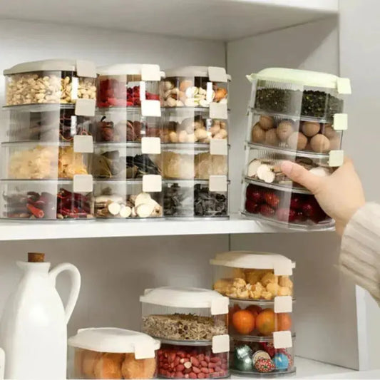 Spice Organizer Airtight Stackable BPA-Free
