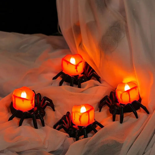 Spider Lights Warm Flicker Batteries Included Set of 6