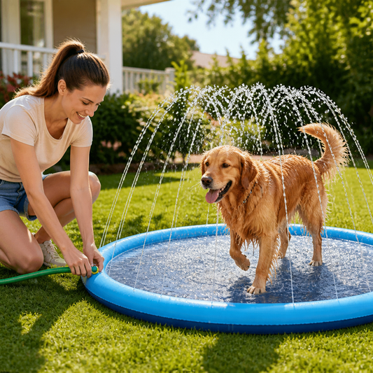 Splash Pool Foldable Hose-Connected Pet-Safe PVC