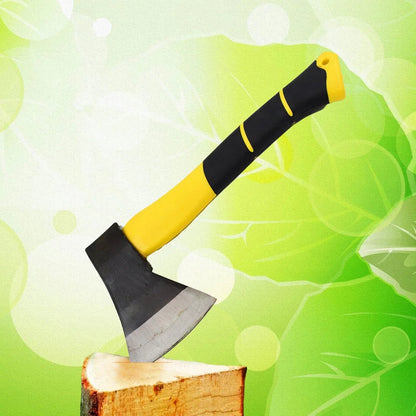 Splitting Axe Forged Carbon Steel Blade Fiberglass Handle