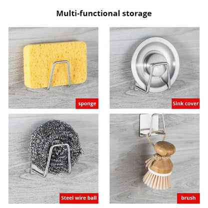 Sponge Holder Stainless Steel Compact Quick-Drying Open Design