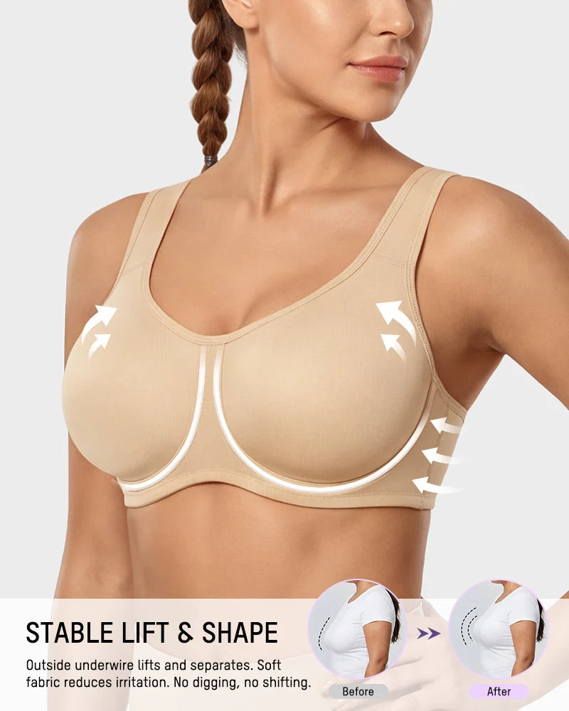 Sports Bra High-Impact Support Outside Underwire