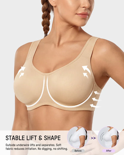 Sports Bra High-Impact Support Outside Underwire